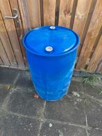 Blauwe kunststof ton, Tuin en Terras, Regentonnen, 150 liter of meer, Ophalen, Gebruikt, Kunststof