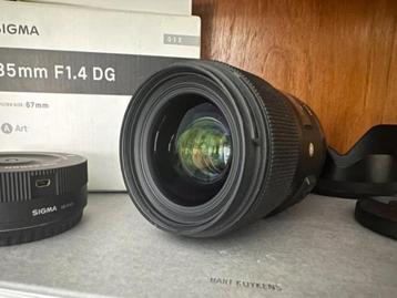 Sigma 35mm 1.4 art lens voor de Canon EF camera’s beschikbaar voor biedingen