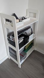 Wandrek HERNING 3 schappen wit, Ophalen, Overige materialen, Zo goed als nieuw, Minder dan 150 cm