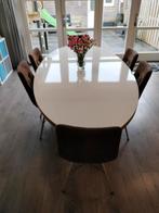 Eettafel ovaal, Ophalen, Gebruikt, 100 tot 150 cm, Vijf personen of meer