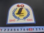 sticker 1946-1986 40 jaar vogel meeuw ??, Ophalen, Zo goed als nieuw, Bedrijf of Vereniging