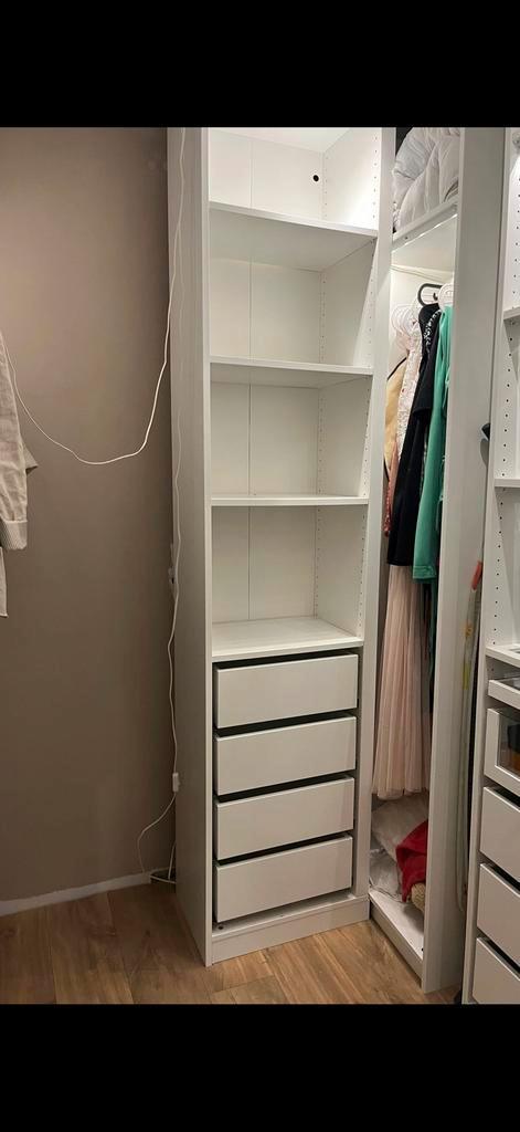 IKEA Pax hoekkast/aanbouwdeel 35cm diep + 2 lades, Huis en Inrichting, Kasten | Kledingkasten, Gebruikt, 200 cm of meer, 50 tot 100 cm