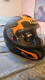 Motorhelm - MT Thunder Squad - Oranje/Zwart, Overige merken, M, Dames, Ophalen of Verzenden