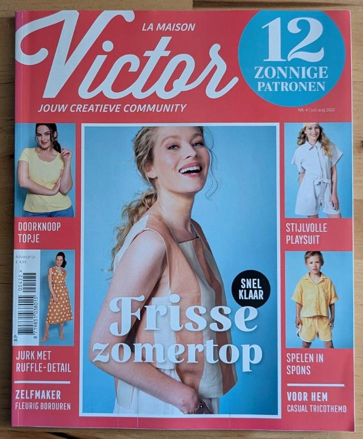 La maison Victor nr 4 jul-aug 2022, Hobby en Vrije tijd, Kledingpatronen, Gebruikt, Vrouw, Overige merken, Ophalen of Verzenden