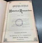De Amerikaanse katholieke historische onderzoeken 1904 boek, Ophalen of Verzenden