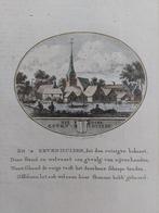 45 / Zevenhuizen Moerkapelle Gravure 18de eeuw Ollefen, Antiek en Kunst, Kunst | Etsen en Gravures, Ophalen of Verzenden