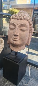 Boeddha hoofd beeld op sokkel, Huis en Inrichting, Woonaccessoires | Boeddhabeelden, Gebruikt, Ophalen