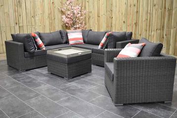 Boston Loungeset Hoekbank met Hocker Inclusief Loungestoel R beschikbaar voor biedingen