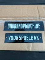 2 oude emaille bordjes, Antiek en Kunst, Antiek | Emaille, Ophalen of Verzenden