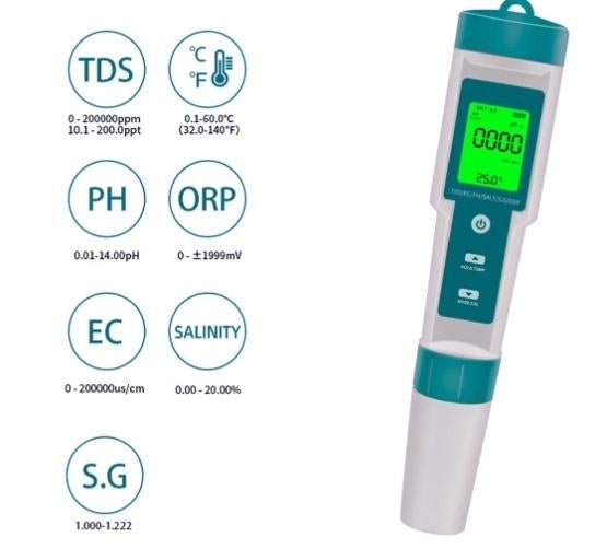 7 in 1 LCD IP67 water tester, Ophalen of Verzenden, Nieuw, Overige typen