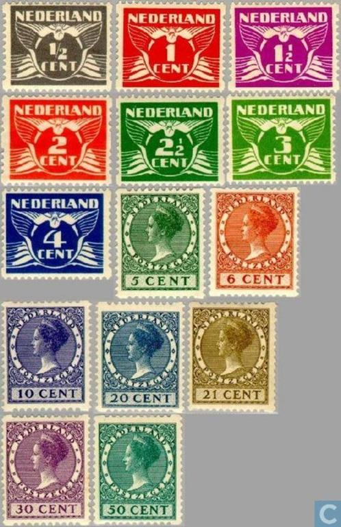 Nederland Roltanding 57/70 ongebruikt 1930, Postzegels en Munten, Postzegels | Nederland, Postfris, T/m 1940, Verzenden