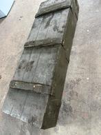 Vintage Legerkist / Opbergkist, Ophalen, Minder dan 50 cm, Gebruikt, 100 tot 150 cm