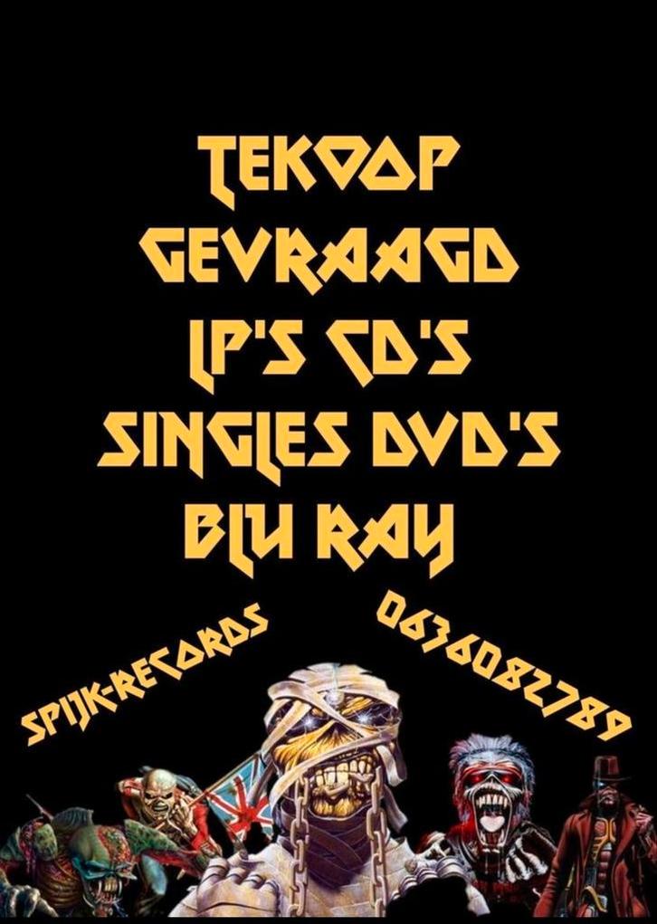 Spijk-records de opkoper in bijna alles van muziek en films, Cd's en Dvd's, Vinyl | Hardrock en Metal, Ophalen of Verzenden