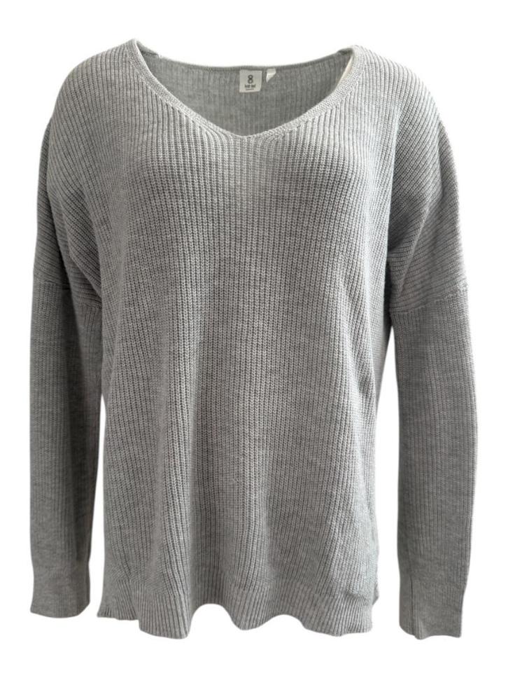 Knit-ted trui L, Kleding | Dames, Truien en Vesten, Zo goed als nieuw, Maat 42/44 (L), Grijs, Ophalen of Verzenden