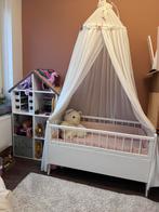 Retro baby /kinder Ledikantje met matras + beddengoed, Ophalen of Verzenden, Zo goed als nieuw, Jongetje of Meisje