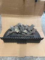 Haardrooster gietijzer, half rond, 650 mm., Huis en Inrichting, Haarden, Ophalen, Gebruikt, Inzethaard, Gashaard