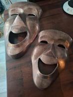 2x Decoratieve gezichtsmaskers, Antiek en Kunst, Ophalen of Verzenden