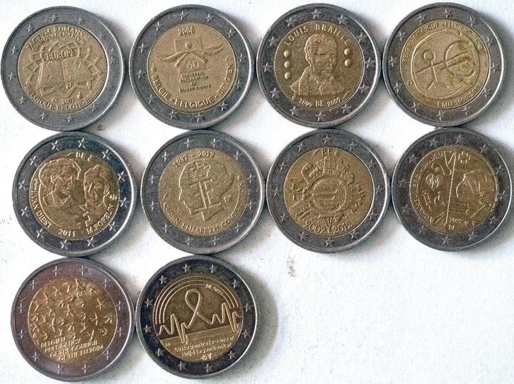 Speciale 2-euro herdenkingsmunten België 2 , Postzegels en Munten, Munten | Europa | Euromunten, Losse munt, 2 euro, België, Verzenden