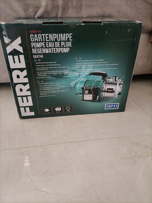 Ferrex Regenwaterpomp 1100W – Nieuw in Doos, Doe-het-zelf en Verbouw, Gereedschap | Boormachines, Nieuw, 600 watt of meer, Ophalen