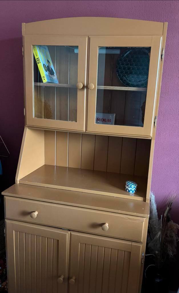 Servieskast bufferkast vitrine, Antiek en Kunst, Antiek | Meubels | Kasten, Ophalen