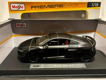 Maisto Audi R8 GT matzwart nieuw 1:18 beschikbaar voor biedingen