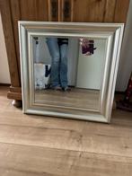 Spiegel met zilveren lijst, Huis en Inrichting, Ophalen, Gebruikt, Vierkant, 75 tot 100 cm