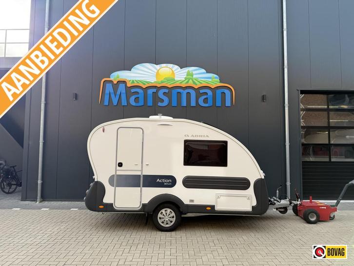 Adria Action 361 LH, Caravans en Kamperen, Caravans, tot en met 2, 750 - 1000 kg, Standaardzit, Adria, 2 aparte bedden, Overige typen