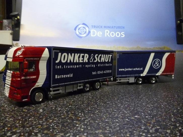 WSI DAF XF 105 combi Jonker & Schut met certificaat, Hobby en Vrije tijd, Modelauto's | 1:50, Nieuw, Bus of Vrachtwagen, Wsi, Ophalen of Verzenden