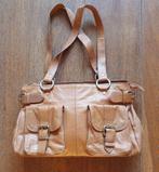 Handtas – bruin leer - Hoogte 22x10x35 cm, Ophalen of Verzenden, Zo goed als nieuw, Bruin, Handtas