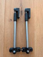 Te Koop: paar AXA raamuitzetters, zwart/rvs, Ophalen, Zo goed als nieuw, Rvs, Schuif of Grendel