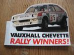 Sticker Vauxhall Chevette Rally Winners, Verzamelen, Stickers, Ophalen, Nieuw, Auto of Motor