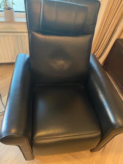 Well-Fair Relaxstoel Leer - Elektrisch Verstelbaar, Huis en Inrichting, Fauteuils, Zo goed als nieuw, Leer, 50 tot 75 cm, 75 tot 100 cm