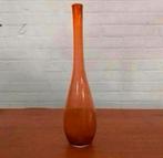 Vaas Flesvaas oranje Leerdam Floris Meydam Copier leerdam., Antiek en Kunst, Antiek | Glas en Kristal, Ophalen of Verzenden
