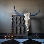 Grote houten buffelkop buffel schedel gewei wand & standaard, Huis en Inrichting, Ophalen, Nieuw