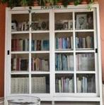 Whitewash vitrinekast 'Porto Fino' Riviera Maison style 180, Huis en Inrichting, Ophalen, 100 tot 150 cm, Glas, Riviera Maison