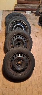 winterbanden set 16 inch 5x110 205 55 R 16, Auto-onderdelen, Banden en Velgen, Ophalen, Gebruikt, 16 inch, Banden en Velgen