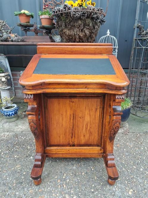 Klassieke Davenport secretaire schrijftafel, laptop bureau a, Huis en Inrichting, Kasten | Secretaires, Zo goed als nieuw, Ophalen