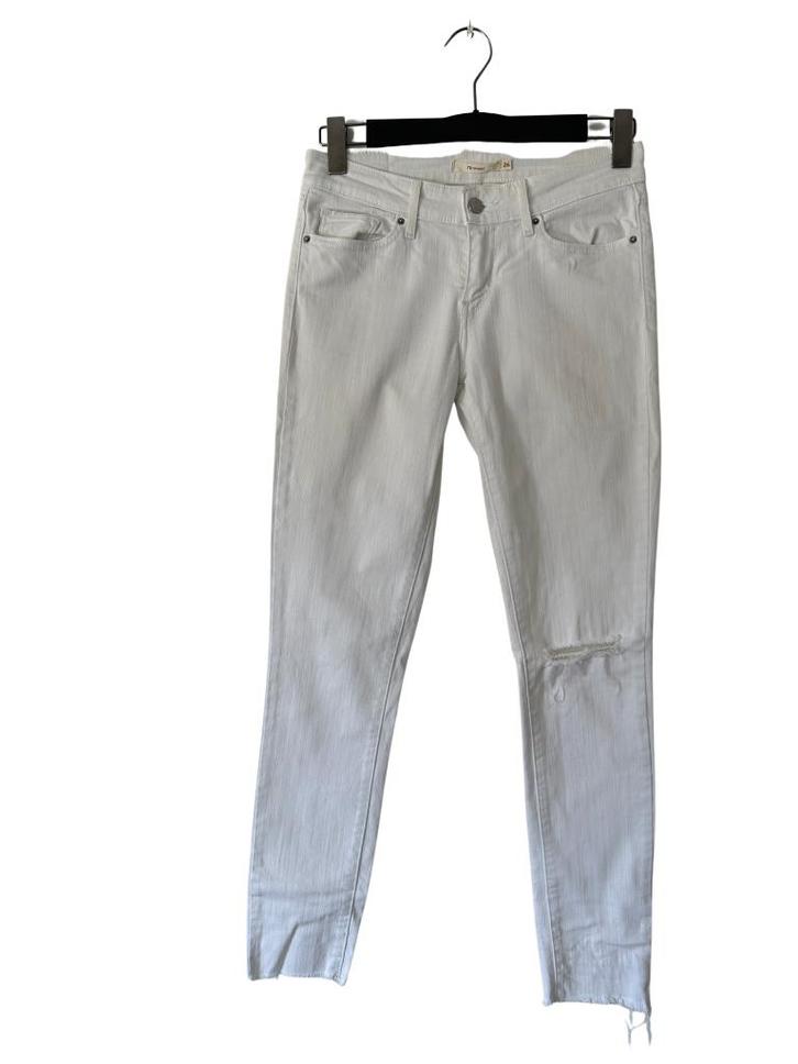 Levi's spijkerbroek 26-32, Kleding | Dames, Spijkerbroeken en Jeans, Zo goed als nieuw, W27 (confectie 34) of kleiner, Wit, Ophalen of Verzenden