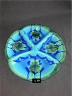 Vintage Flora Gouda divided Plate 1261 Holland - 15, Antiek en Kunst, Antiek | Keramiek en Aardewerk, Ophalen of Verzenden