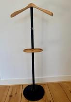 Kledingstandaard / valet stand - Houten hanger en schaal, Ophalen, Zo goed als nieuw