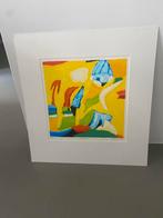 Zwefdruk Saskia Bremer New age b.i.57x61 geel, Ophalen