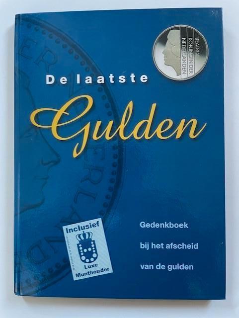 Gedenkboek "De Laatste Gulden" (Met gulden munten € 13,00), Postzegels en Munten, Munten | Nederland, Setje, 1 gulden, Koningin Beatrix