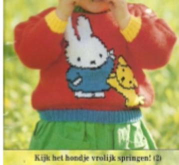 Nijntje met Snuffie trui breipatroon beschikbaar voor biedingen