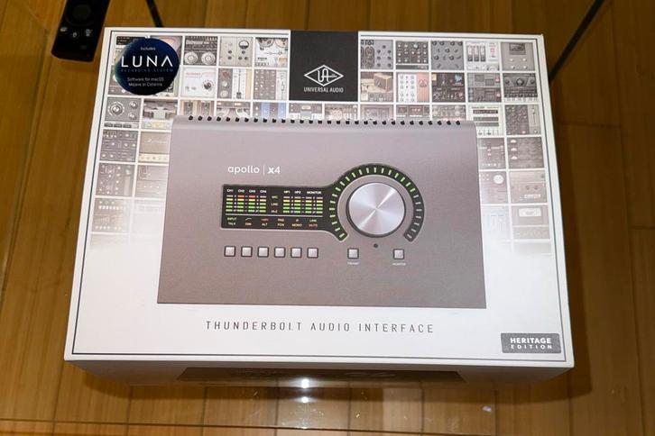 Apollo x4 Audio Interface - Topstaat!, Muziek en Instrumenten, Mengpanelen, Zo goed als nieuw, Minder dan 5 kanalen, Microfooningang