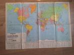 1940 Kaart Kompas vande landen der wereld en hun bezittingen, Verzenden, 1800 tot 2000, Nederland, Landkaart
