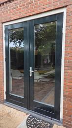 Dubbele tuindeuren met HR++ glas. 3 punts slot., Doe-het-zelf en Verbouw, Ophalen, 120 cm of meer, 200 tot 215 cm, Glas
