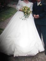 Ivoorkleurige trouwjurk maat 38 - Sposa Bella, Ophalen of Verzenden, Zo goed als nieuw, Wit, Trouwjurk