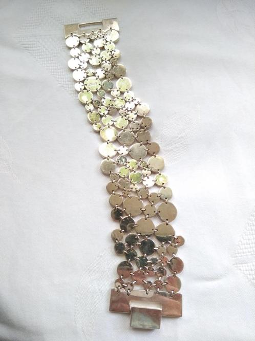 zilveren ARMBAND lengte 19 cm en 3,5 cm breed, van ESPRIT, Sieraden, Tassen en Uiterlijk, Armbanden, Zo goed als nieuw, Zilver
