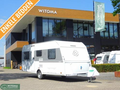Knaus Sport 500 EU Gratis mover, model 2025, Caravans en Kamperen, Caravans, tot en met 4, 1000 - 1250 kg, Rondzit, Knaus, 2 aparte bedden