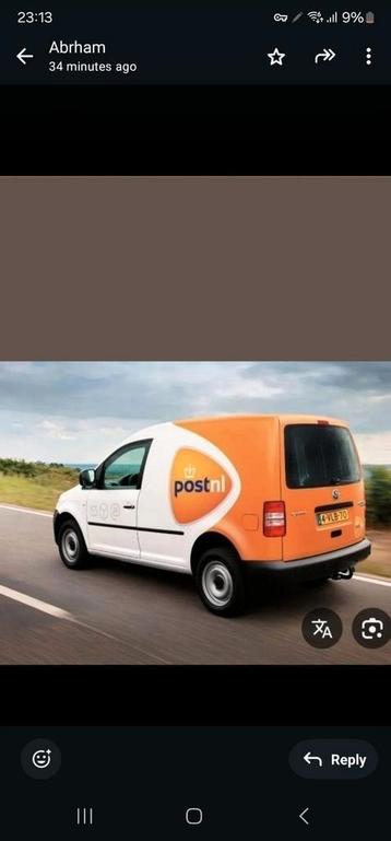 zzp koerier met bus zoet naar werk/opdracht, beschikbaar voor biedingen